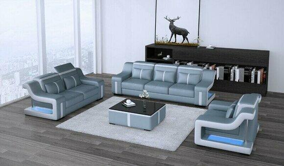 Sofagarnitur Couch Polster Sofa Set 311 Leder Couchen Sofas Komplett Gruppe Neu