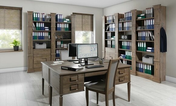 Design Büro Office Kanzlei Tisch Regal Akten Schrank Schreib Tische Büromöbel