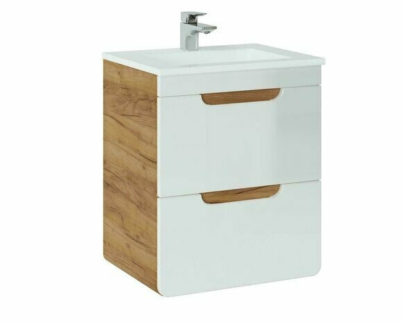 Waschbecken 40cm Waschbeckenunterschrank Badezimmerschrank hängender Bad Tisch