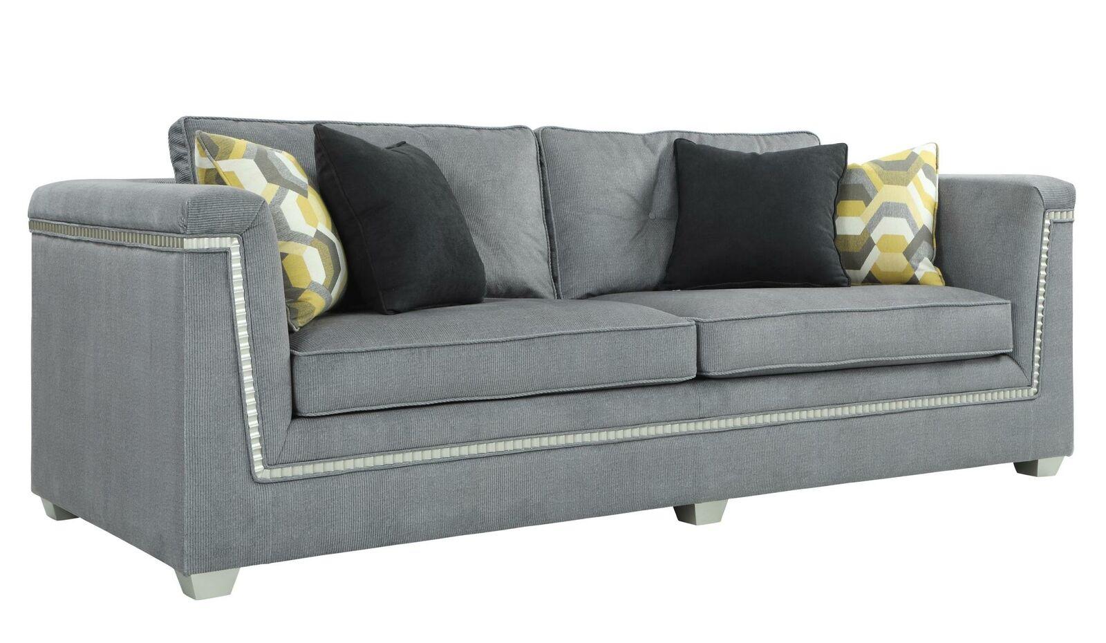 Luxus Dreisitzer Sofa Dubai Möbel Sofa Couch Wohnzimmer Möbel 3 Sitz 241cm Neu