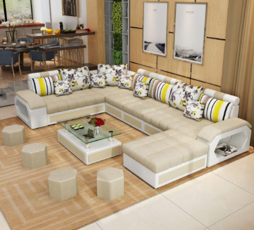 Couch Möbel Wohnlandschaft Luxus Sofas Ecksofa U-form Polster Modern Relax Sofas