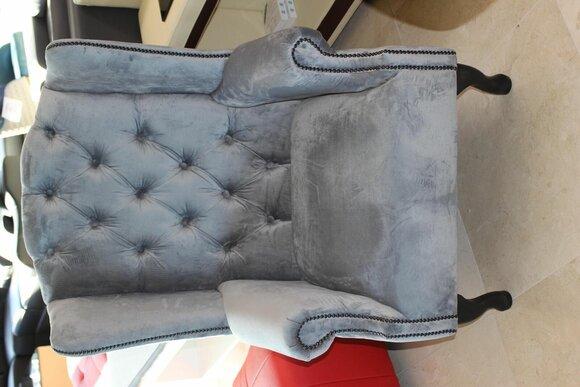 Chesterfield 1 Sitzer Stoff Ohrensessel Sessel Einsitzer Sofa Neu Sofort