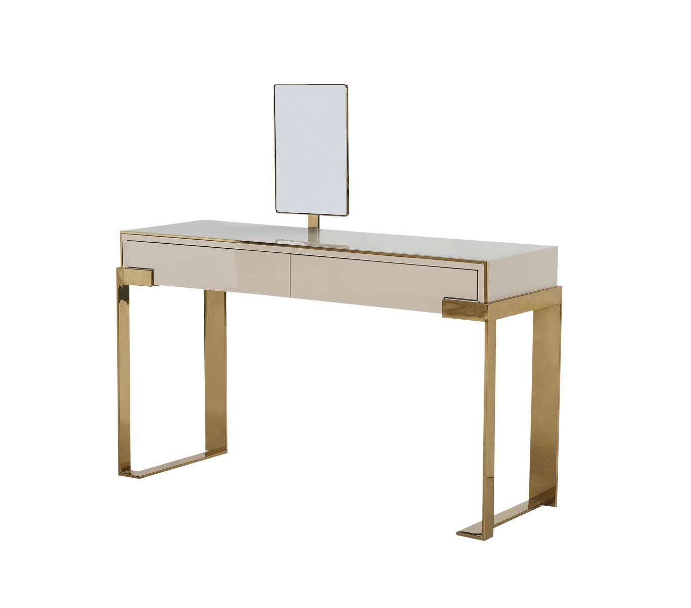 Luxus Möbel Konsolentisch Design Sideboard Tisch Schminktisch Edelstahl