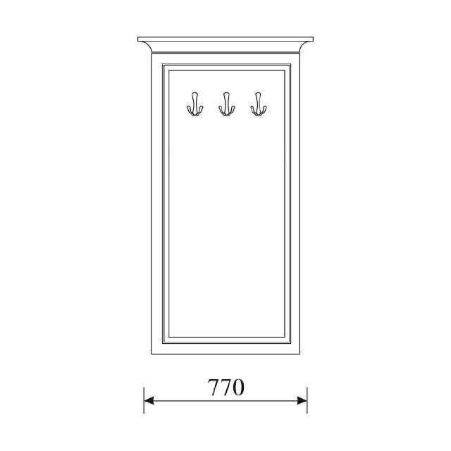 Klassischer Garderobe Garderoben Garderoben Kolonial Stil Echtem Holz Neu ODW