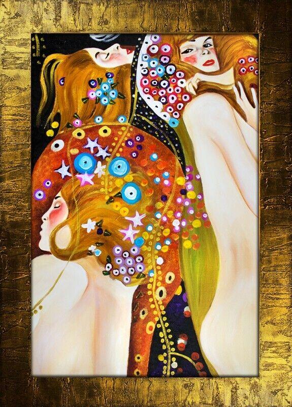 Gustav Klimt Gemälde Bild Bilder Malerei Abstrakt Ölbild 77X107 G00232 Sofort