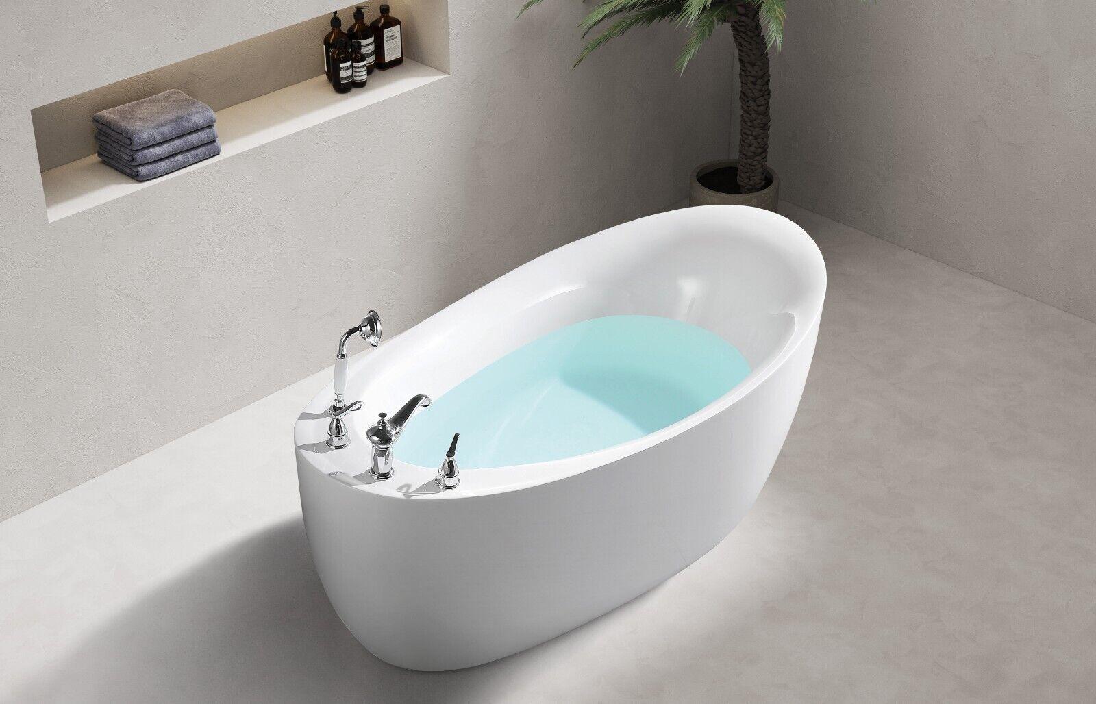 Badewanne Ovale Wanne Badewannen Freistehende 160x80 Armaturen Komplett