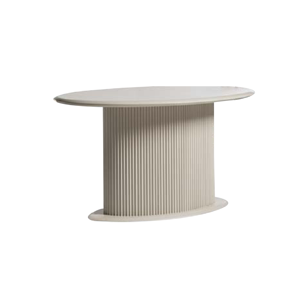 Moderne Holztisch Esszimmertisch Esstisch Oval Tisch Holz Weiß Sofort