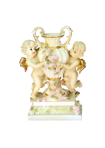 XXL Vase Tisch Dekoration Deko Antik Stil Skulptur Figur Kelch Engel Sofort