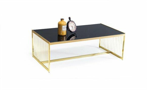 Couchtisch Kaffeetisch Wohnzimmer Tisch Beistelltisch Sofatisch Gold