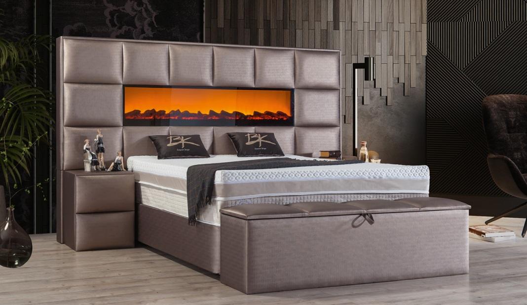 Betten Doppel Bettrahmen Design Möbel Neu Bett Doppelbetten Kamin Deko Sofort