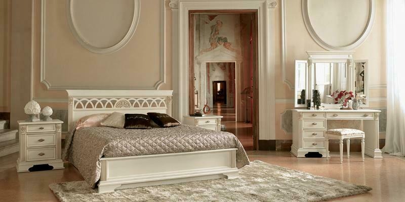 Doppelbett Bett Ehebett Design Luxus Betten Deko Barock Rokoko Antik Stil Sofort