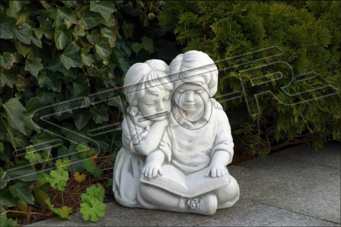 Junge & Mädchen Lesen Garten Dekoration Kinder Figur Figuren Statue Sofort