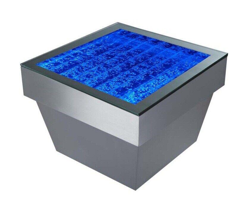 Design Couchtisch Wasser Säulen Säule Water Tische LED Beleuchtet Neu Sofort