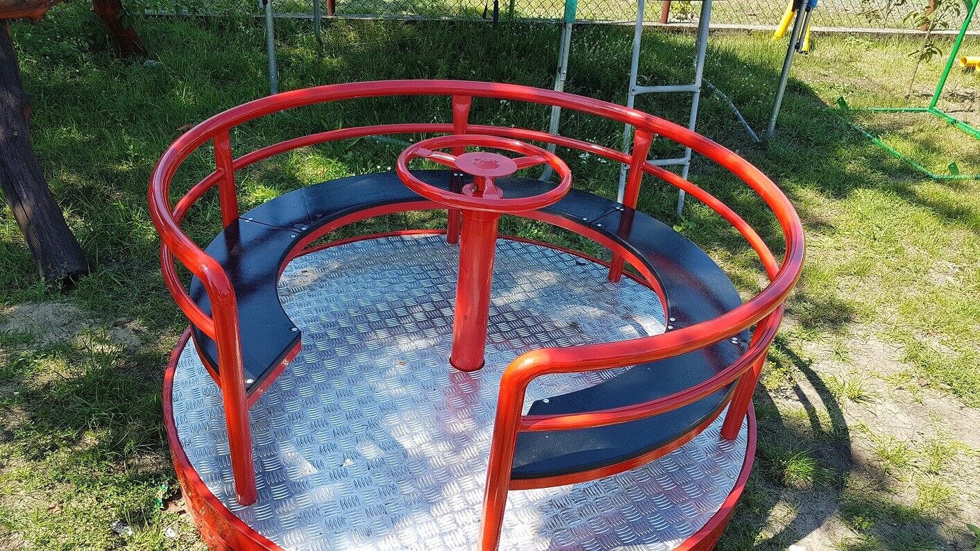Spielplatz Geräte Kinderkarussell Drehplatte Karussell Ringelreiten Sofort