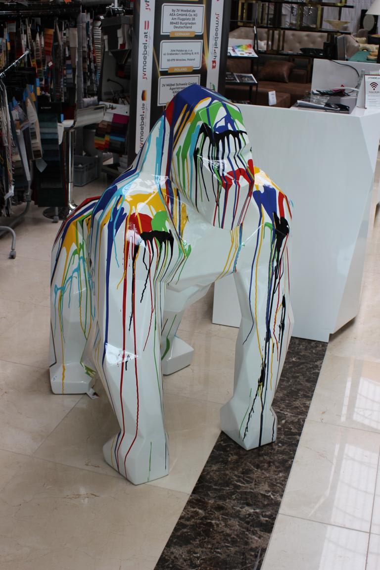 Design Figuren Gorilla Skulpturen Moderne Abstrakte Skulptur Dekoration Sofort