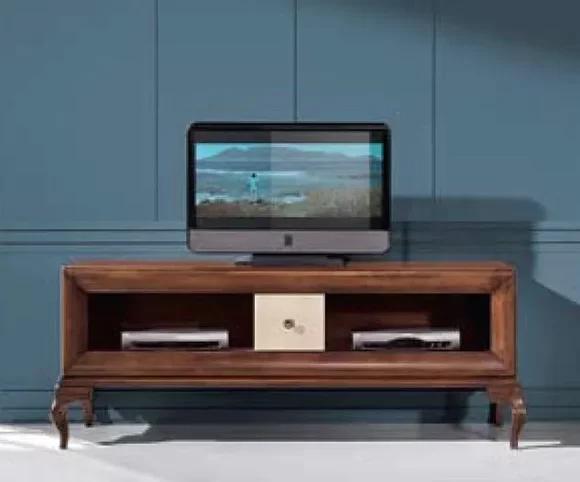 TV Ständer rtv Lowboard Sideboard Tisch Holz Wohnzimmer Braun Möbel