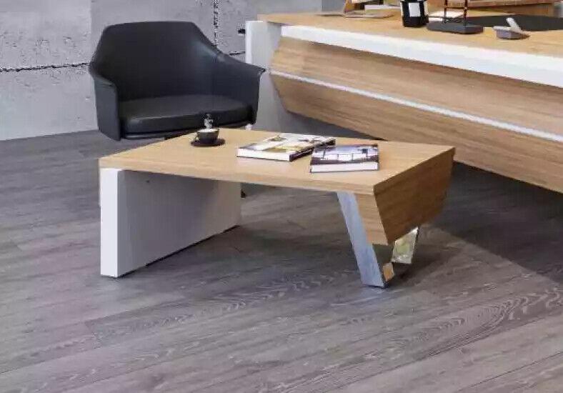 Moderner Beistelltisch Holzmöbel Büro Designer Tisch Couchtisch Luxus