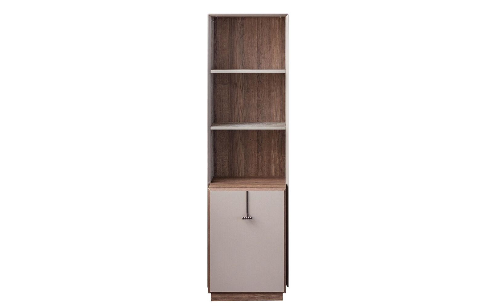 Modernes Bücherregal Designer Standregal Beige Büroregale Bücherschrank