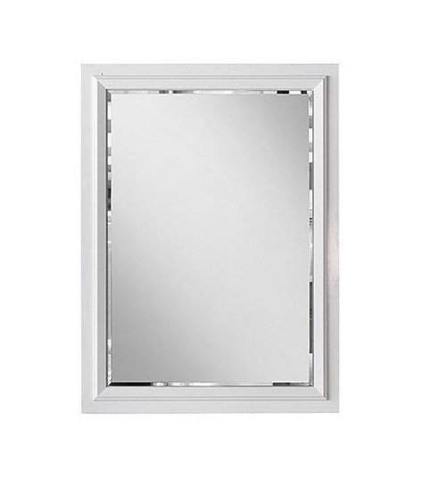 Wandspiegel Spiegel Holz Design Weiß Rechteckiger