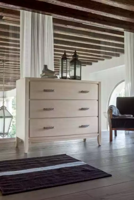Design Kommode Holz Schrank Kommoden Beige Italienische Möbel Konsole