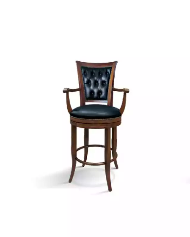 Barhocker Stuhl Sessel Kunstleder Klassisch Möbel Chesterfield Polster