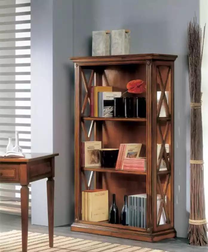 Klassische Schrank Bücherschrank Vitrine Bücherregal Wohnzimmer Neu