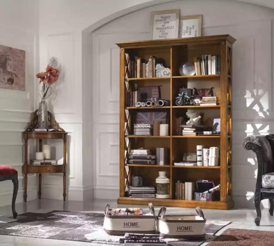 Bücherregal Schrank Wohnzimmer Holz Büroschrank Schränke Italien