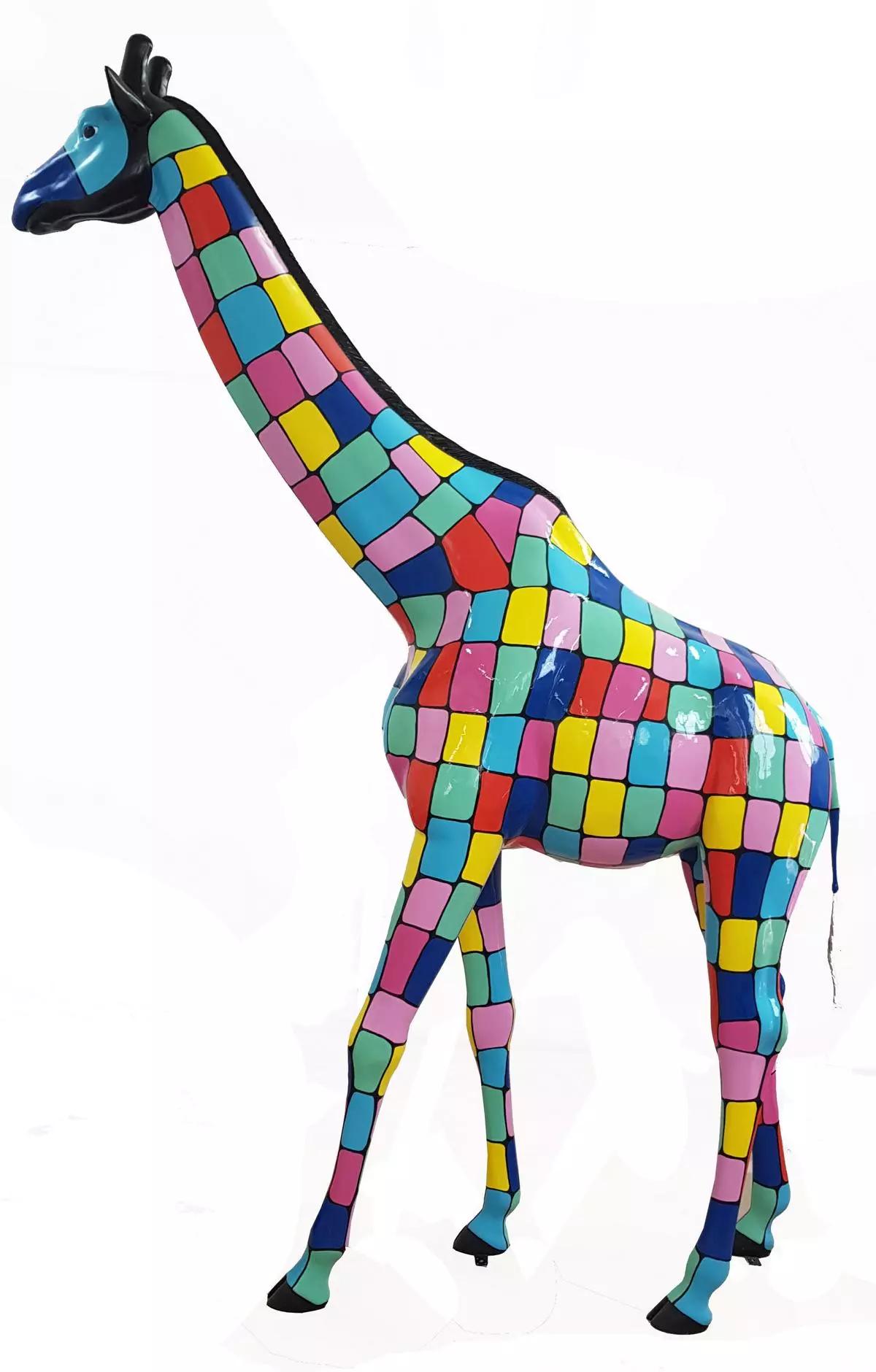 Design Figuren Moderne Dekorationen Garten Giraffe Statue Skulptur