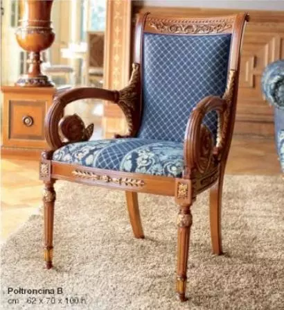 Esszimmerstuhl Stuhl Esszimmer Sessel Luxus Sitzer Stühle Stoff Blau
