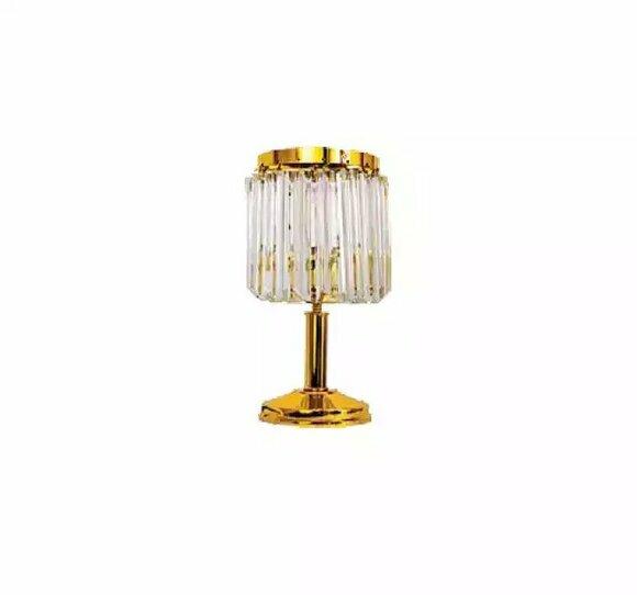 Tischlampe Tischleuchte Lampe Leuchten Luxus Gold Lampen Tisch Kristall