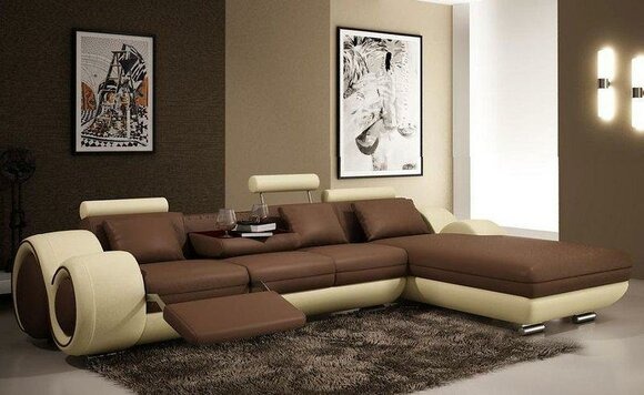 Ledersofa Couch Sofa Ecksofa Modell Berlin II