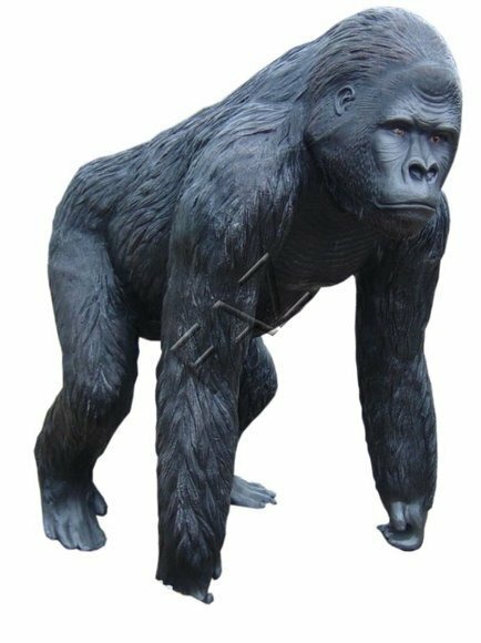 Design Gorilla Abstrakt Figur Statue Skulptur Figuren Skulpturen Garten Deko