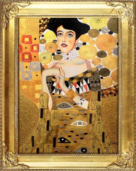 GUSTAV KLIMT - ÖLBILD ÖLBILDER BILD BILDER ÖLGEMÄLDE GEMÄLDE MIT RAHMEN 37X47CM - G02491