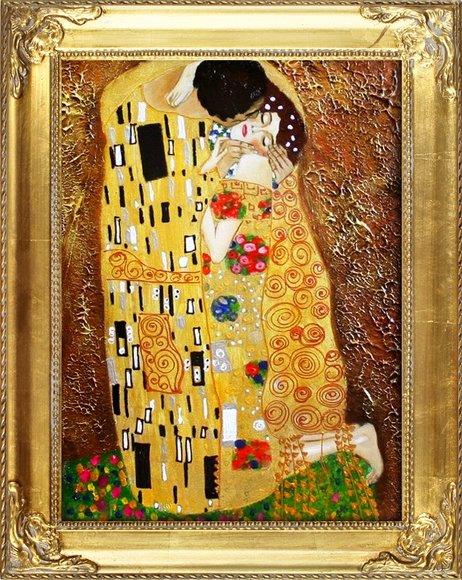 GUSTAV KLIMT - ÖLBILD ÖLBILDER BILD BILDER ÖLGEMÄLDE GEMÄLDE MIT RAHMEN 37X47CM - G06154