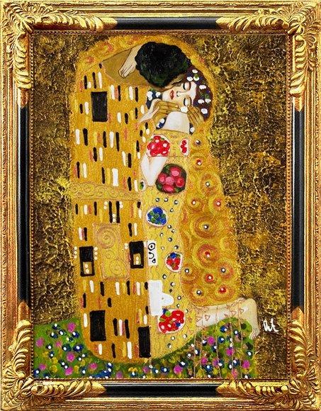 GUSTAV KLIMT - ÖLBILD ÖLBILDER BILD BILDER ÖLGEMÄLDE GEMÄLDE MIT RAHMEN 37X47CM - G94078