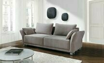 3 Sitz Sofa Couch Textil Polster Stoff Garnitur Schlafsofa Bettfunktion Neu