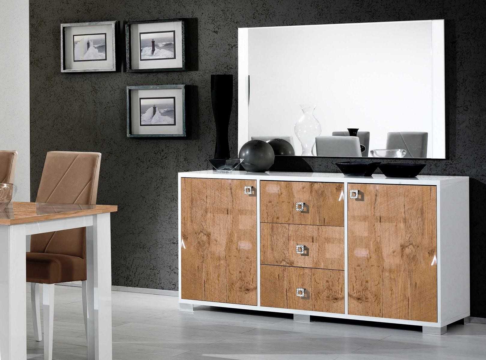 Anrichte Design Kommode 100*50 Luxus Holz Kommoden Schrank Wohnzimmer Schränke