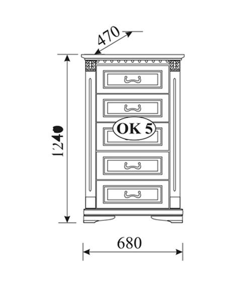 Klassische Kommode Kommoden Schrank Sideboard Massiv Möbel Kolonial Neu OK5