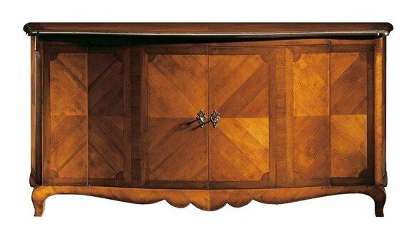 Einrichtung Regale Vitrinen Anrichte Buffet Italienische Möbel Massivholz 200cm