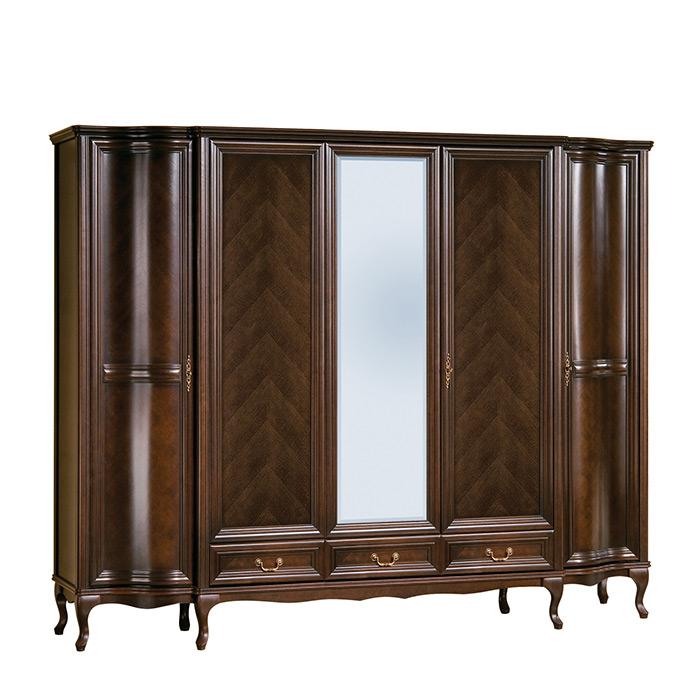 Klassische Schränke Schrank Schrankwand 5 Türen Holz Neu Italienische Möbel - Model W-5D