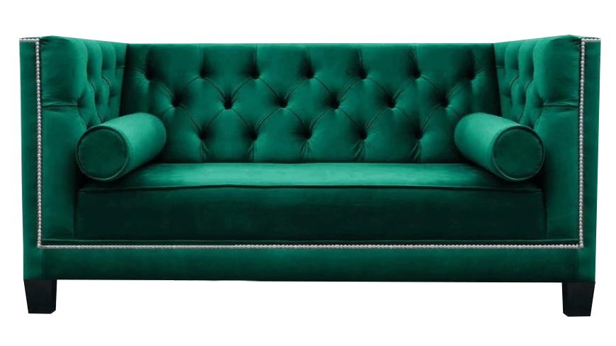 Grün Sofa Zweisitzer Couch Chesterfield Modern Luxus Wohnzimmer Polstermöbel