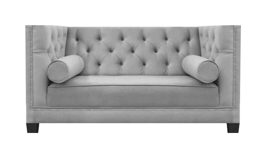 Wohnzimmer Sofa Zweisitzer Couch Luxus Chesterfield Textil Polster Sitz