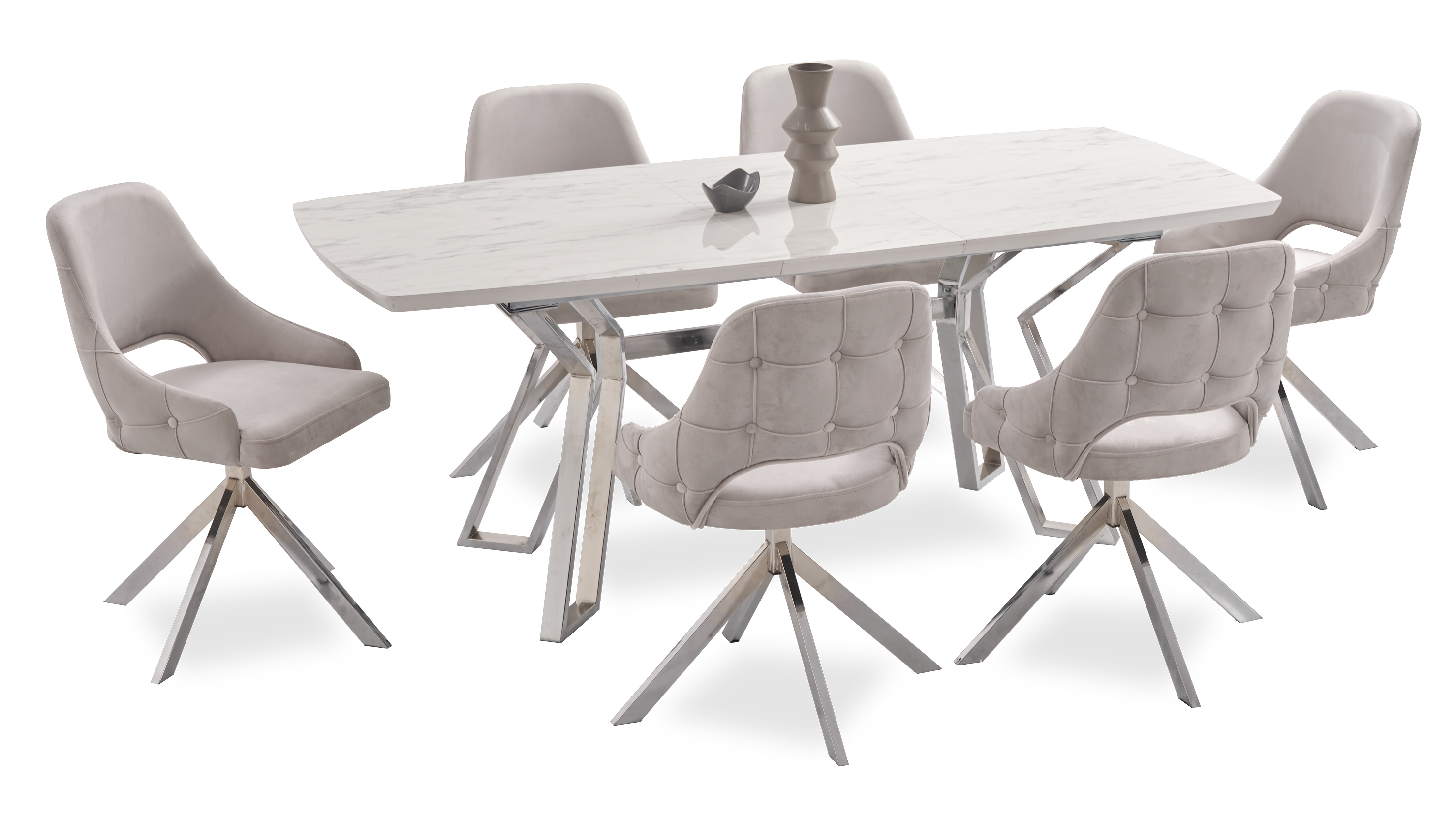 Moderner Esstisch 6x Stühle Designer Luxus Esszimmer Möbel Essgruppe Sofort