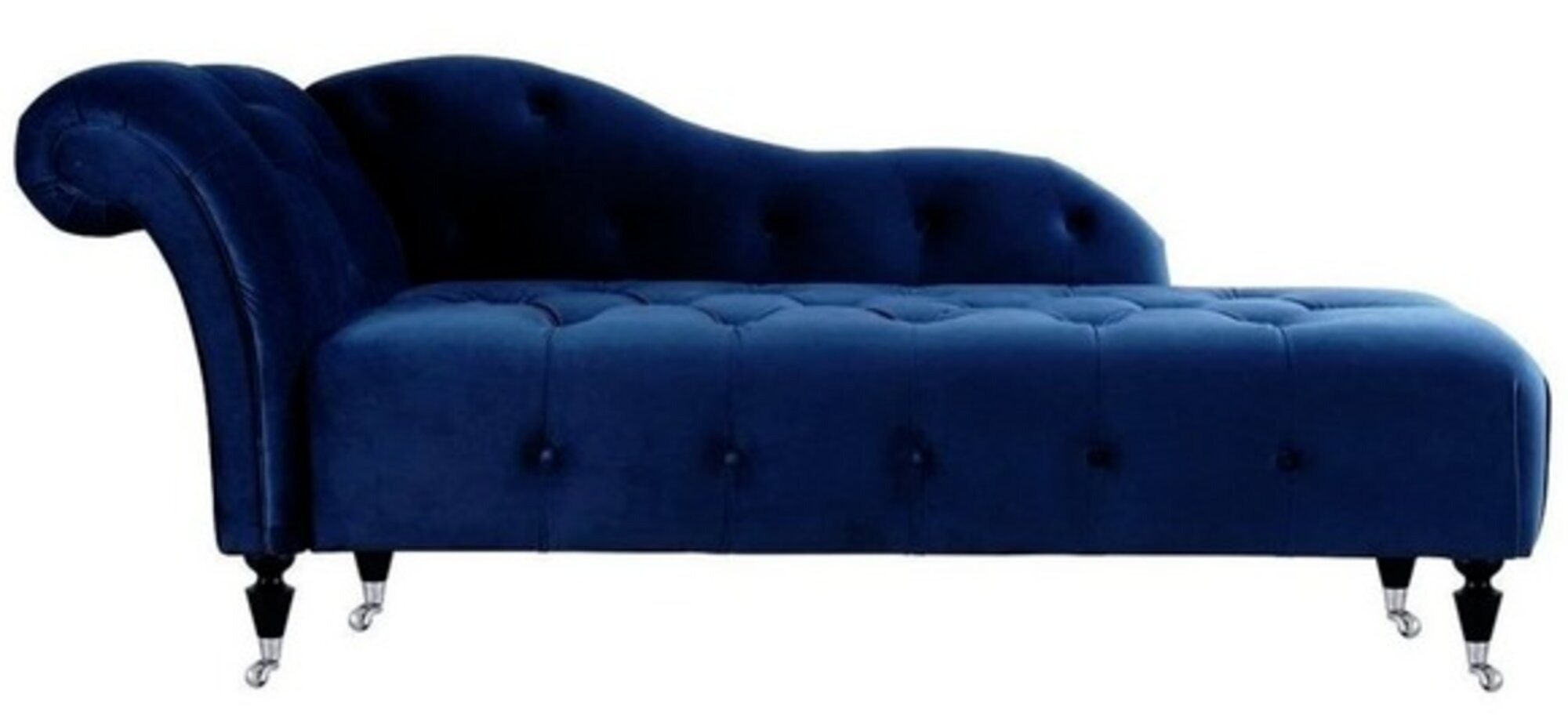 Elegante Liege Chesterfield Liegen mit Knöpfen Samt Chaiselounge Chaiselongue